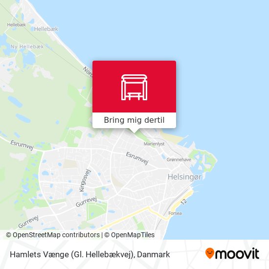 Hamlets Vænge (Gl. Hellebækvej) kort