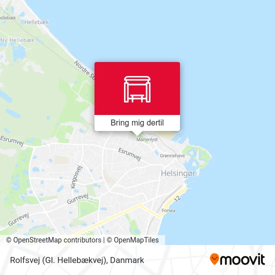 Rolfsvej (Gl. Hellebækvej) kort