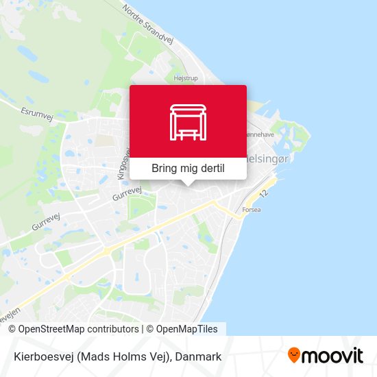 Kierboesvej (Mads Holms Vej) kort