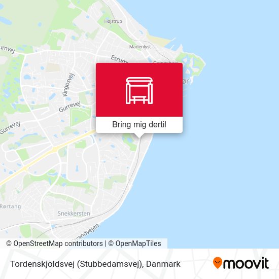 Tordenskjoldsvej (Stubbedamsvej) kort