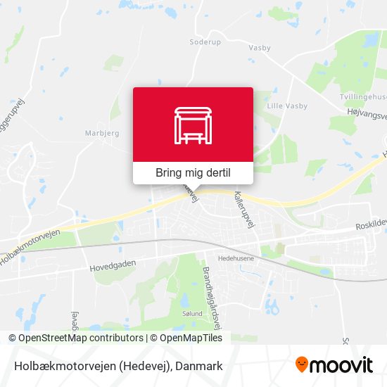 Holbækmotorvejen (Hedevej) kort