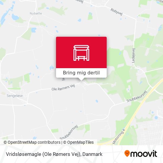 Vridsløsemagle (Ole Rømers Vej) kort