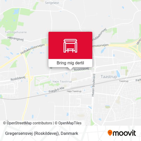 Gregersensvej (Roskildevej) kort