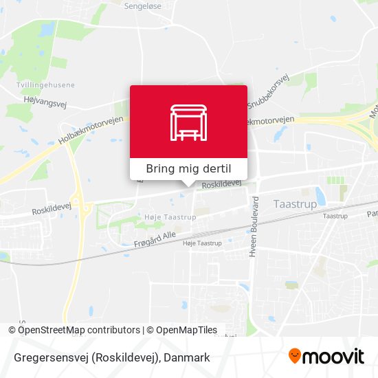 Gregersensvej (Roskildevej) kort