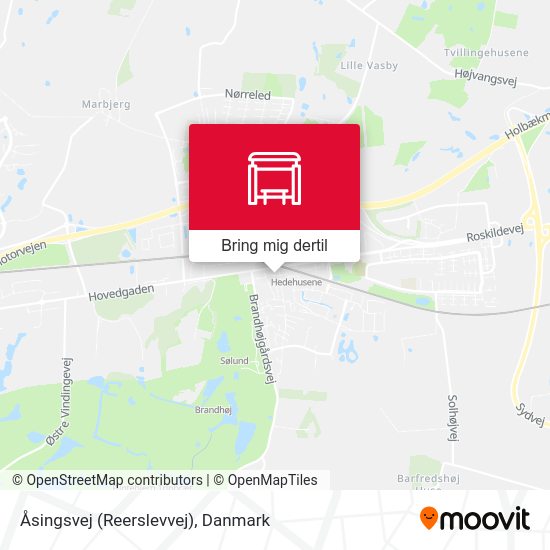 Åsingsvej (Reerslevvej) kort