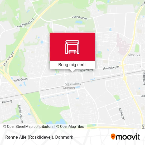 Rønne Alle (Roskildevej) kort
