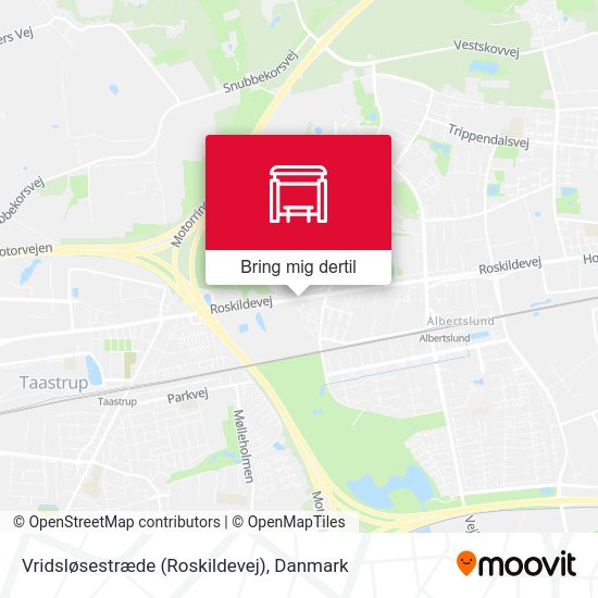 Vridsløsestræde (Roskildevej) kort