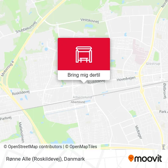 Rønne Alle (Roskildevej) kort