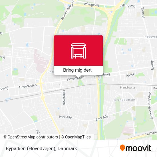 Byparken (Hovedvejen) kort