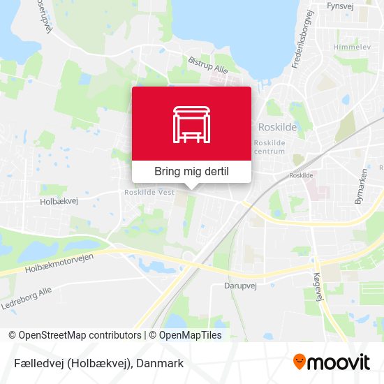 Fælledvej (Holbækvej) kort