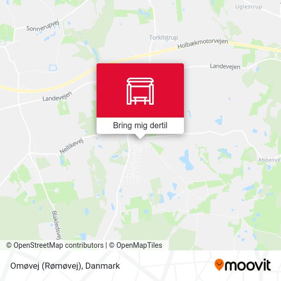 Omøvej (Rømøvej) kort
