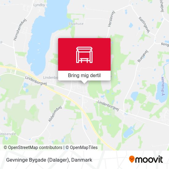Gevninge Bygade (Dalager) kort