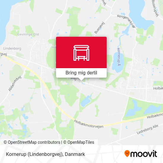 Kornerup (Lindenborgvej) kort