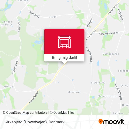 Kirkebjerg (Hovedvejen) kort