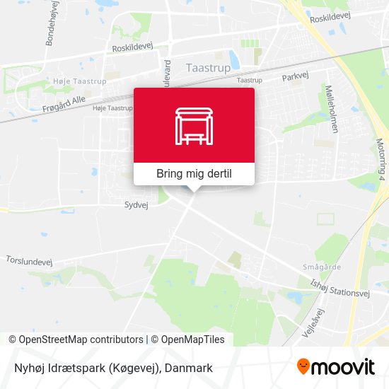 Nyhøj Idrætspark (Køgevej) kort