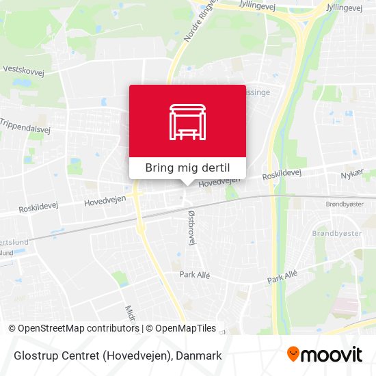 Glostrup Centret (Hovedvejen) kort