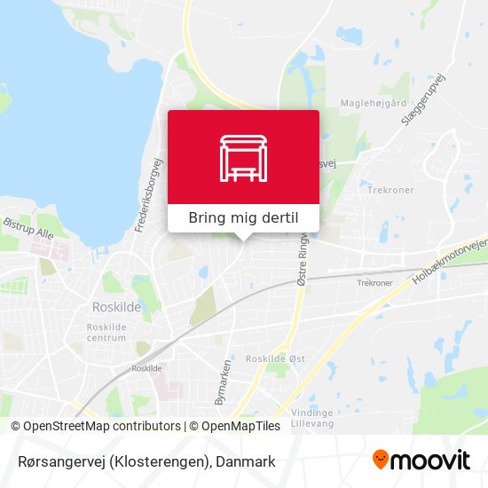 Rørsangervej (Klosterengen) kort