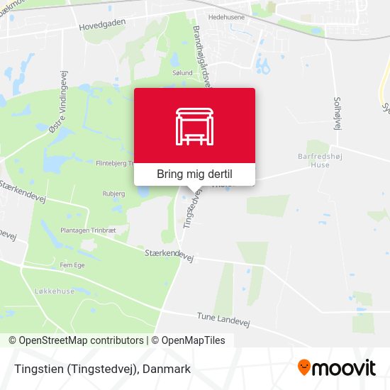 Tingstien (Tingstedvej) kort