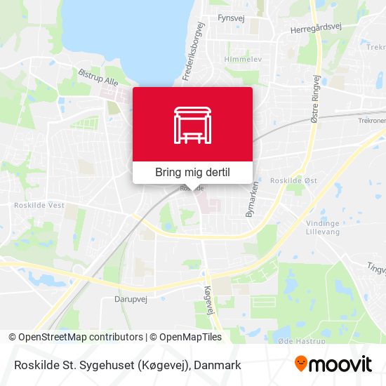Roskilde St. Sygehuset (Køgevej) kort
