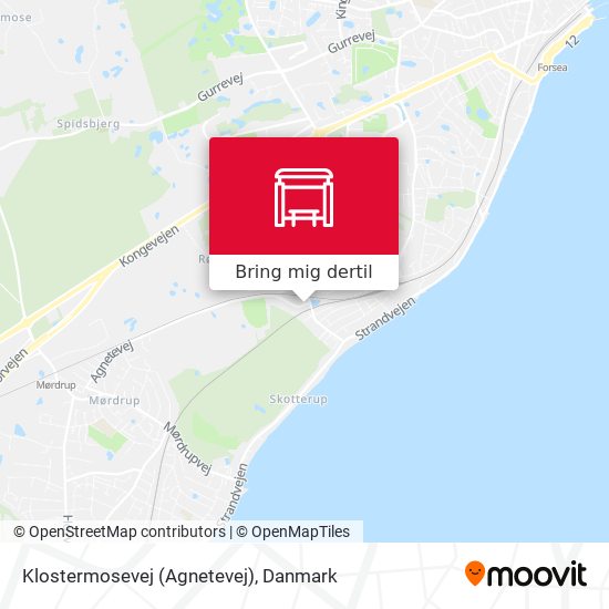 Klostermosevej (Agnetevej) kort