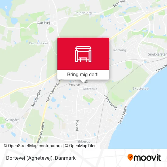 Dortevej (Agnetevej) kort