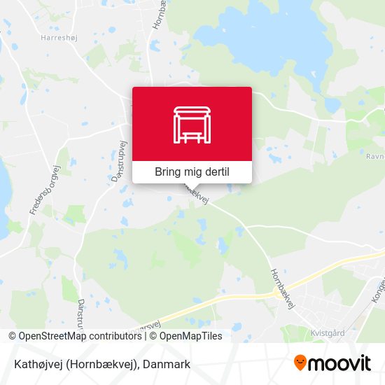 Kathøjvej (Hornbækvej) kort