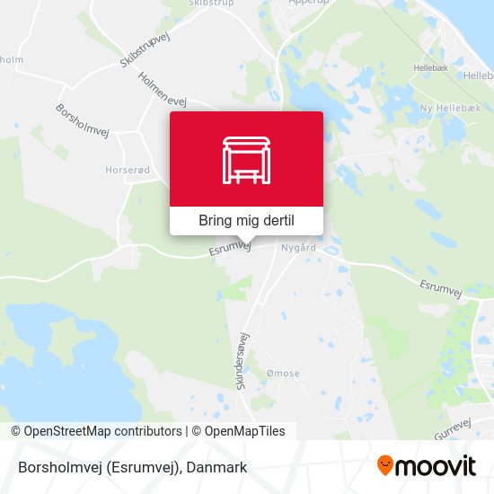 Borsholmvej (Esrumvej) kort