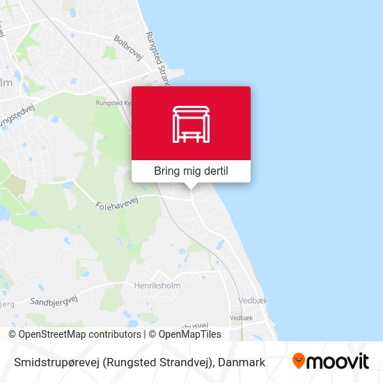 Smidstrupørevej (Rungsted Strandvej) kort