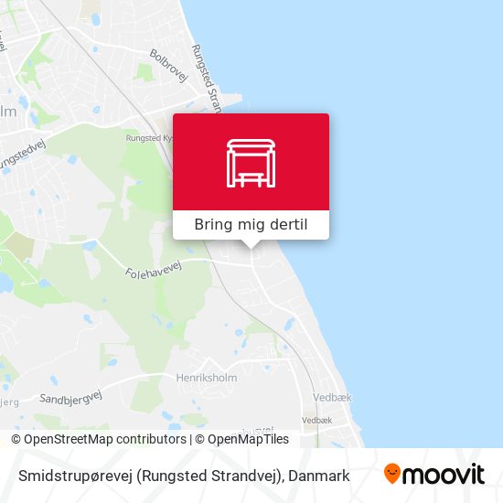 Smidstrupørevej (Rungsted Strandvej) kort