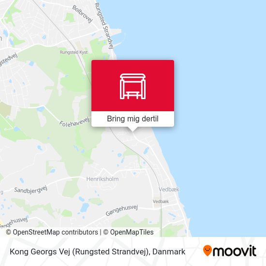 Kong Georgs Vej (Rungsted Strandvej) kort