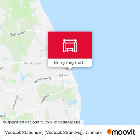 Vedbæk Stationsvej (Vedbæk Strandvej) kort