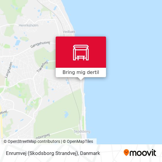 Enrumvej (Skodsborg Strandvej) kort