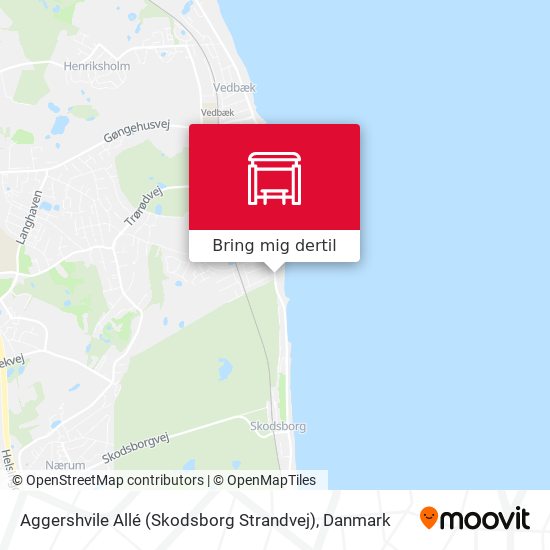 Aggershvile Allé (Skodsborg Strandvej) kort