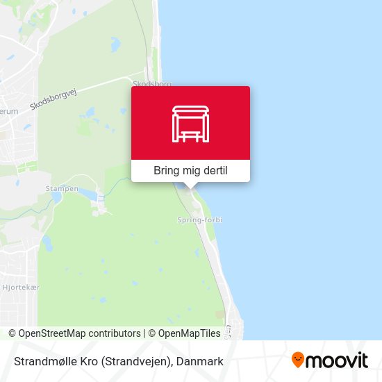 Strandmølle Kro (Strandvejen) kort