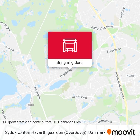 Sydskrænten Havarthigaarden (Øverødvej) kort