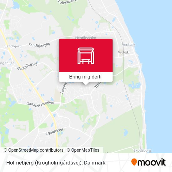 Holmebjerg (Krogholmgårdsvej) kort