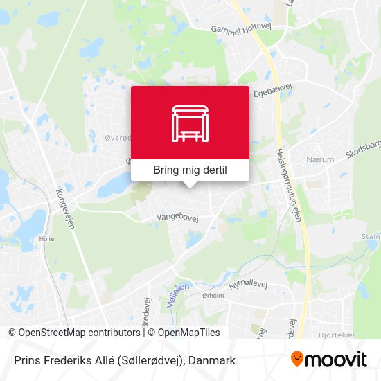 Prins Frederiks Allé (Søllerødvej) kort