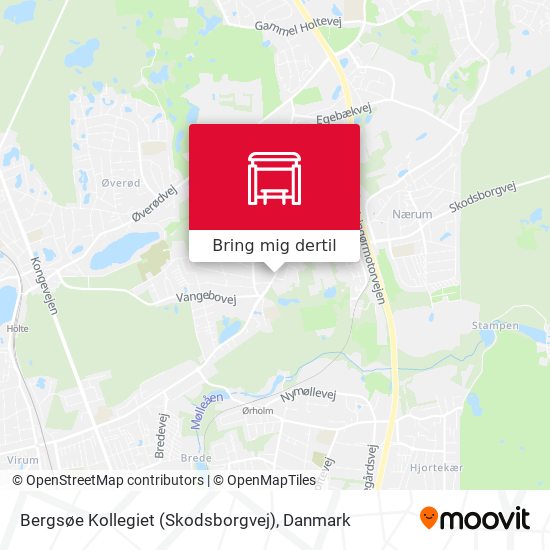 Bergsøe Kollegiet (Skodsborgvej) kort