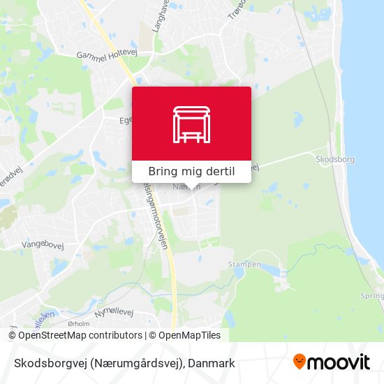 Skodsborgvej (Nærumgårdsvej) kort