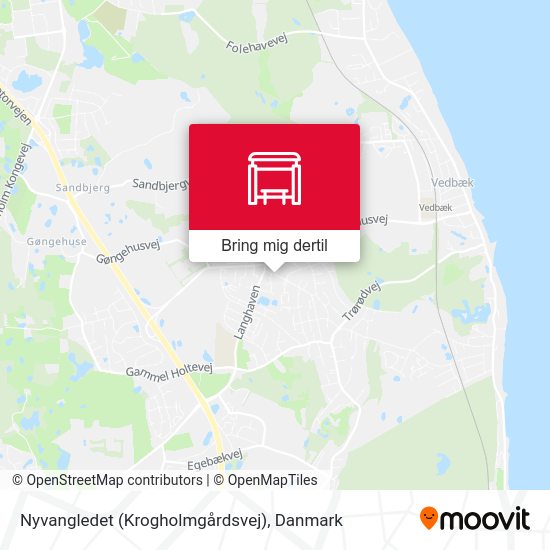 Nyvangledet (Krogholmgårdsvej) kort