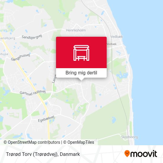 Trørød Torv (Trørødvej) kort