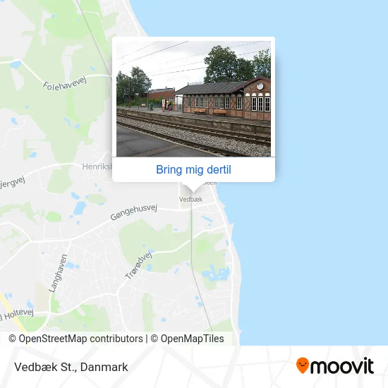 Vedbæk St. kort