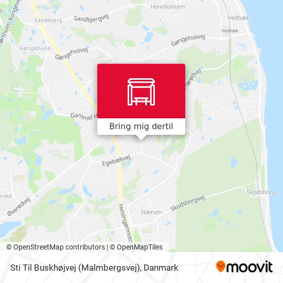 Sti Til Buskhøjvej (Malmbergsvej) kort