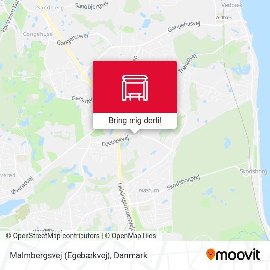 Malmbergsvej (Egebækvej) kort