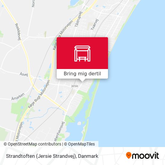 Strandtoften (Jersie Strandvej) kort