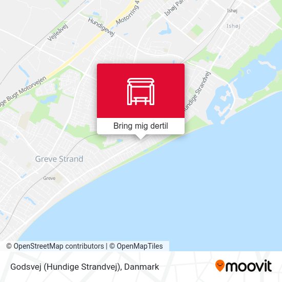 Godsvej (Hundige Strandvej) kort