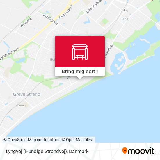 Lyngvej (Hundige Strandvej) kort