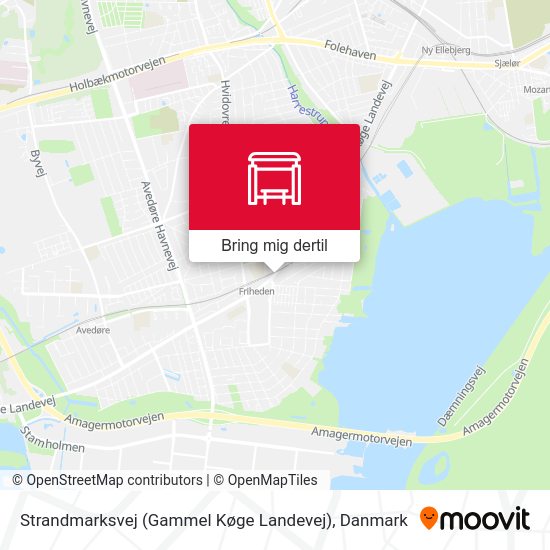 Strandmarksvej (Gammel Køge Landevej) kort