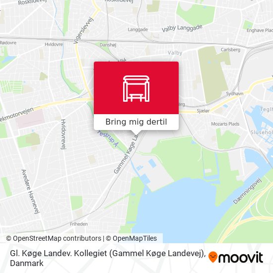 Gl. Køge Landev. Kollegiet (Gammel Køge Landevej) kort