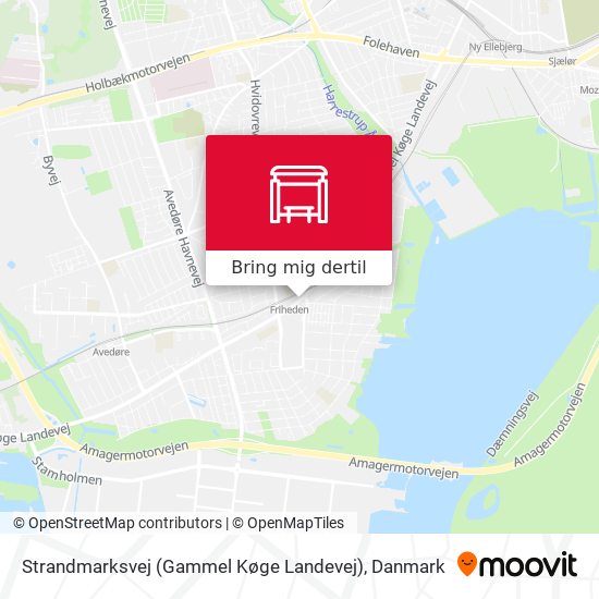 Strandmarksvej (Gammel Køge Landevej) kort